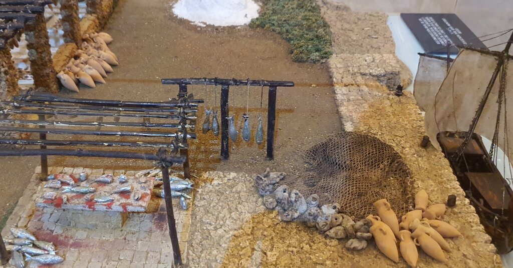 San Fernando. Maqueta de la factoría romana de salazones.