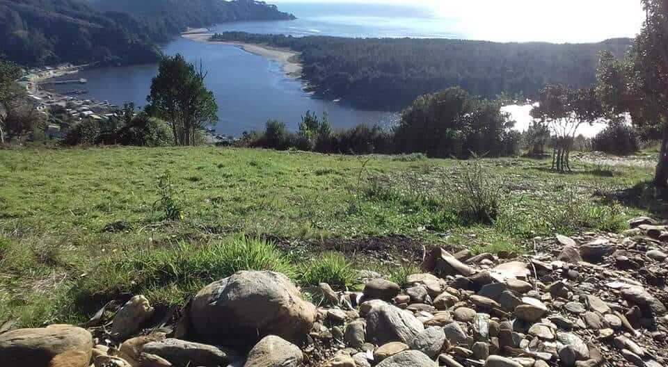 Paisaje de Queule, en Chile.