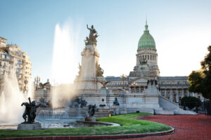 Plaza del Congreso,escenario de películas sobre Buenos Aires