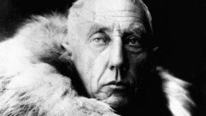 Retrato de Roald Amundsen.