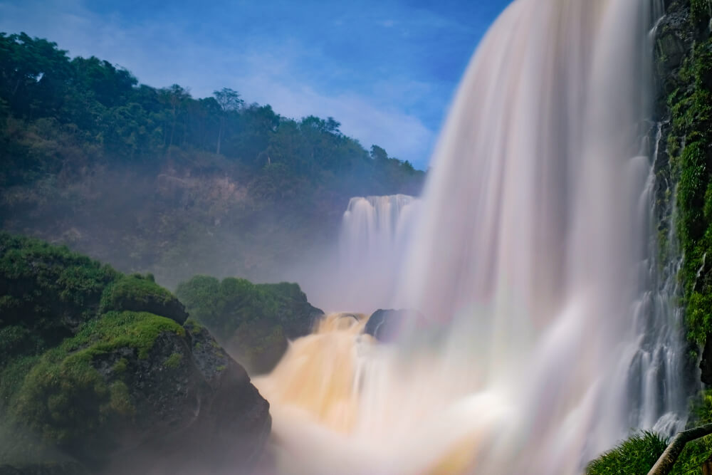 Vista de la cascada