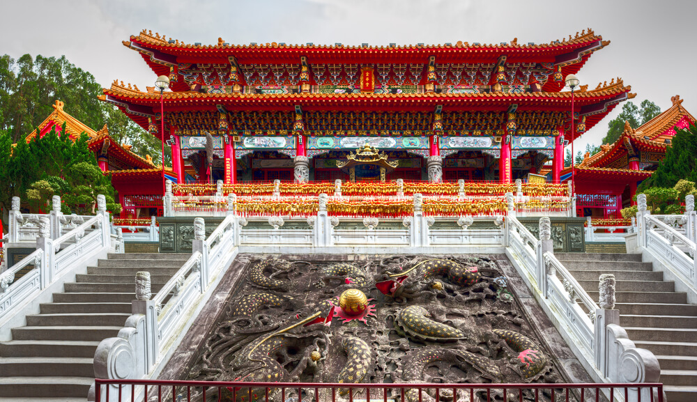 El templo Syuentzang, construido por Xuanzang en Taiwan.