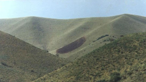 La famosa "Huella del pajarillo" que apareció en Capilla del Monte.