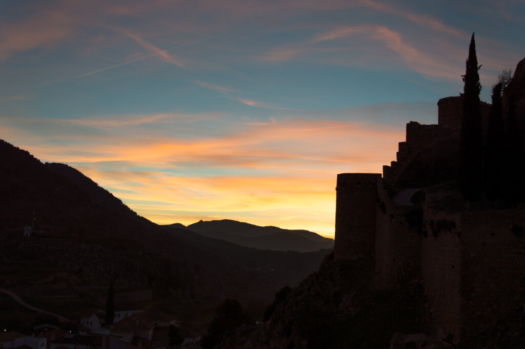 Atardecer desde el Castillo de Moclín