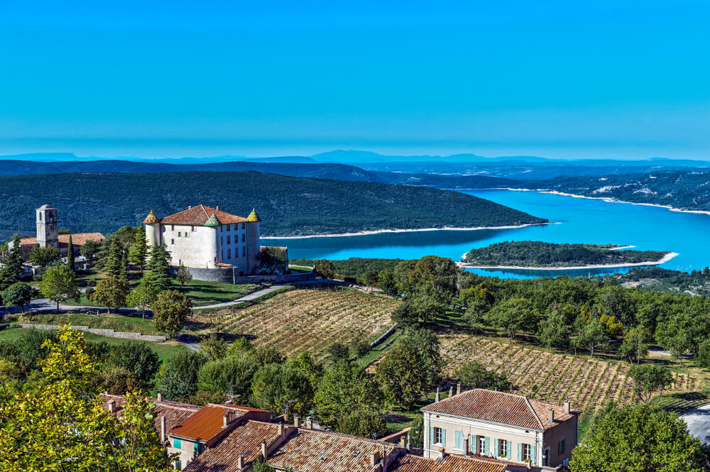 Poblado de Aiguines, limitante con el Parque Natural Verdon, en Francia.