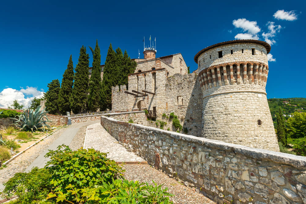 El Castillo de Brescia, una de las atracciones de esta ciudad italiana.