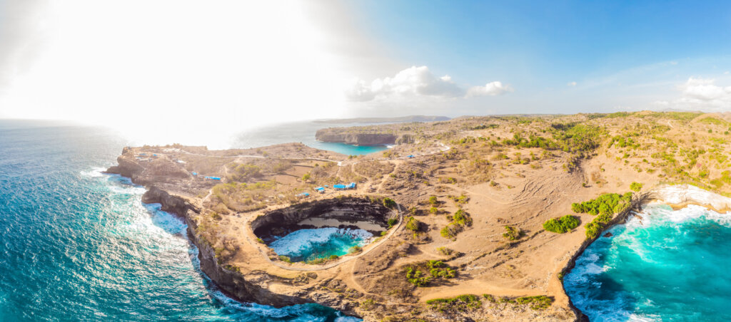 Panorámica de Broken Beach