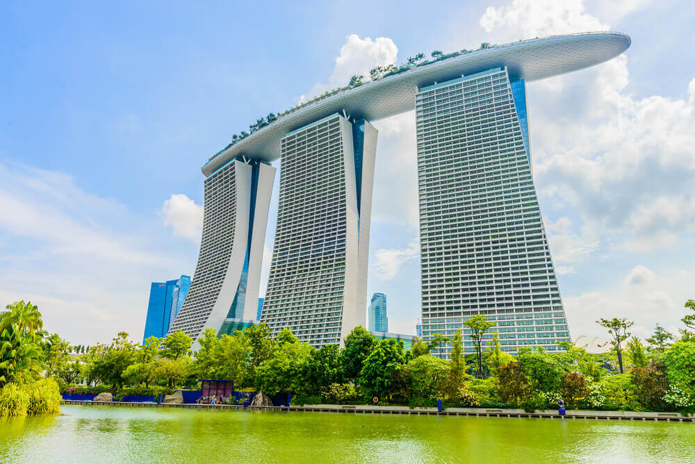 Marina Bay Sands, uno de los centros comerciales más grandes de Singapur.