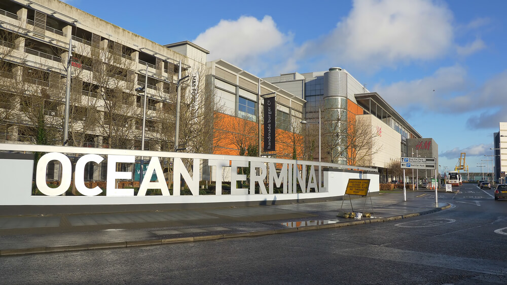 Ocean Terminal, un centro comercial enorme en Edimburgo.