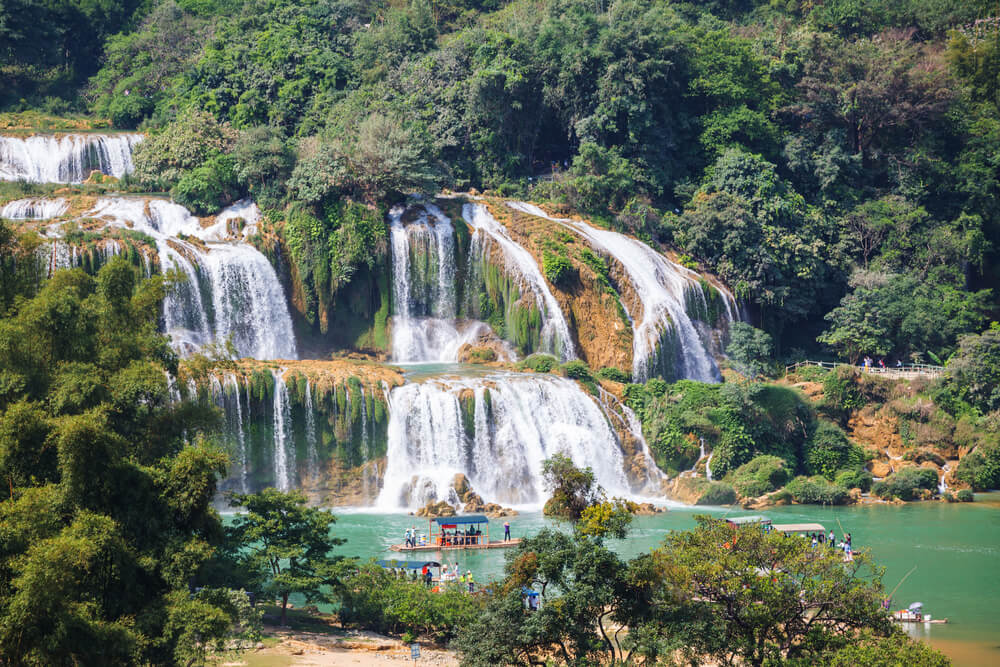 Las cataratas Ban Gioc ofrecen unas vistas espectaculares.