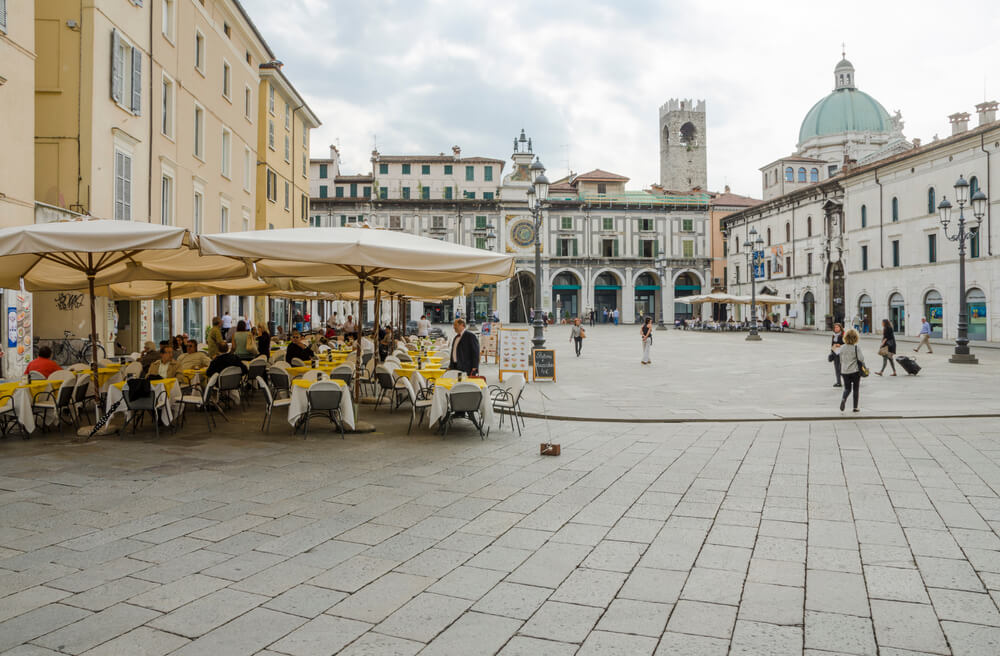Piazza della Loggia en Brescia.