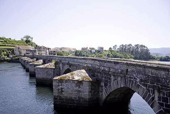 El Ponte Sampaio, sobre el Río Verdugo, en Pontevedra.