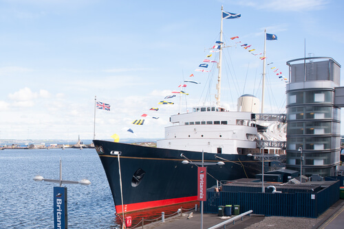 El Royal Yatch Britannia, uno de los atractivos del puerto de Leith.