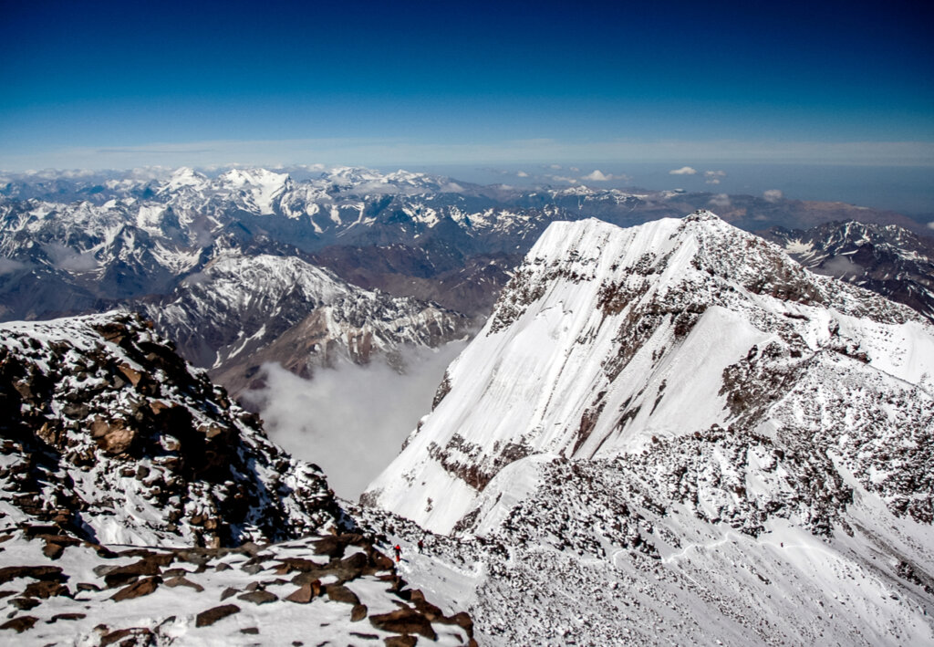 Punta sur del Cerro Aconcagua.