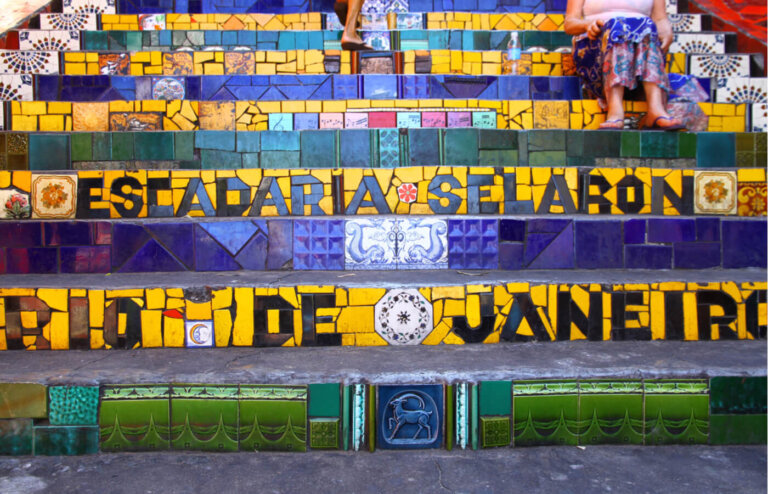 La famosa escalera Selarón en Río de Janeiro