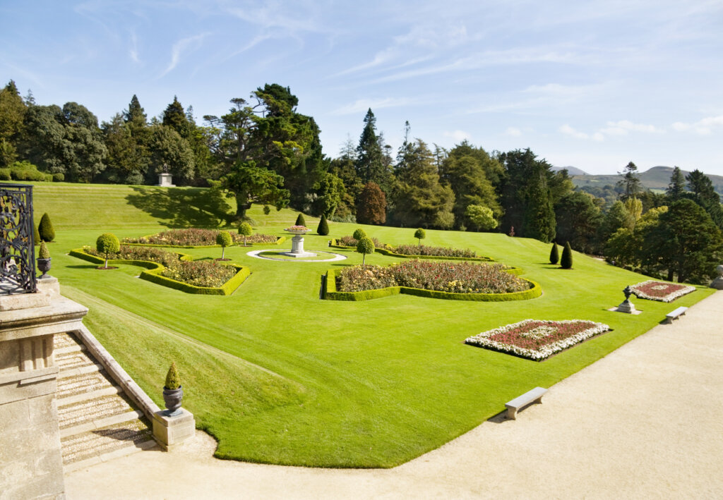 El jardín italiano de Powerscourt House.