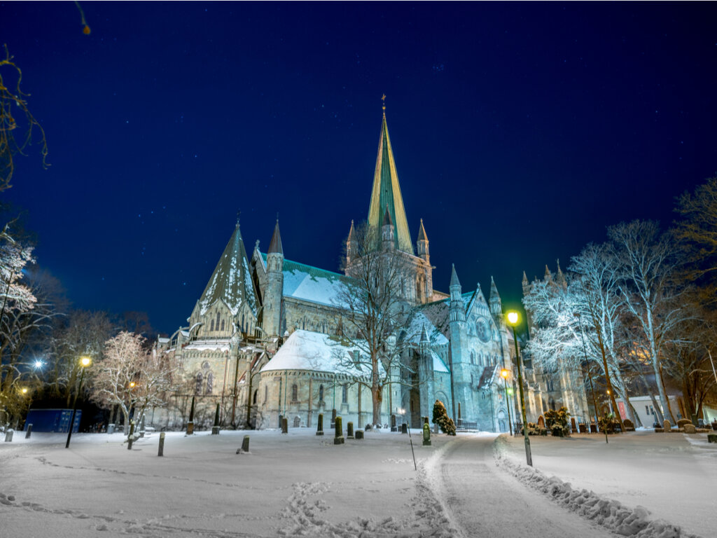 La catedral de Trondheim, en Noruega.