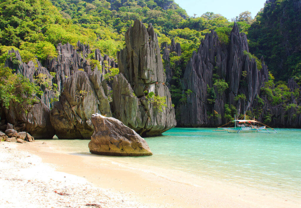 Hermoso paisaje en El Nido, Filipinas.