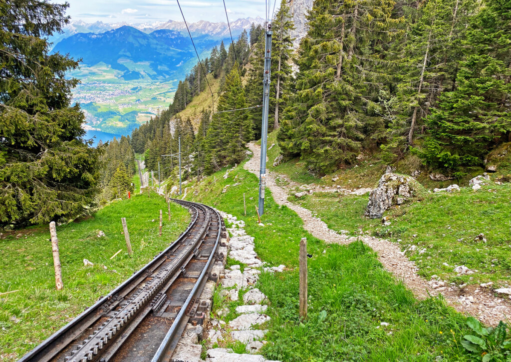 El cantón Obwald y un hermoso paisaje en Suiza.