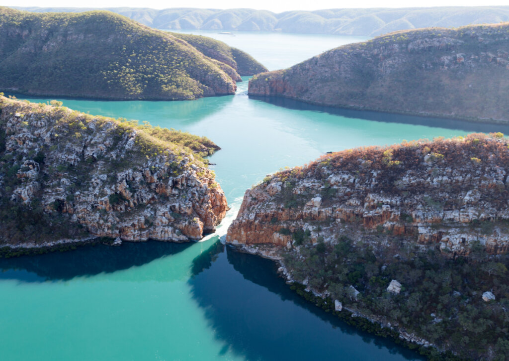 Las cataratas horizontales son una maravilla que se puede apreciar en Australia.
