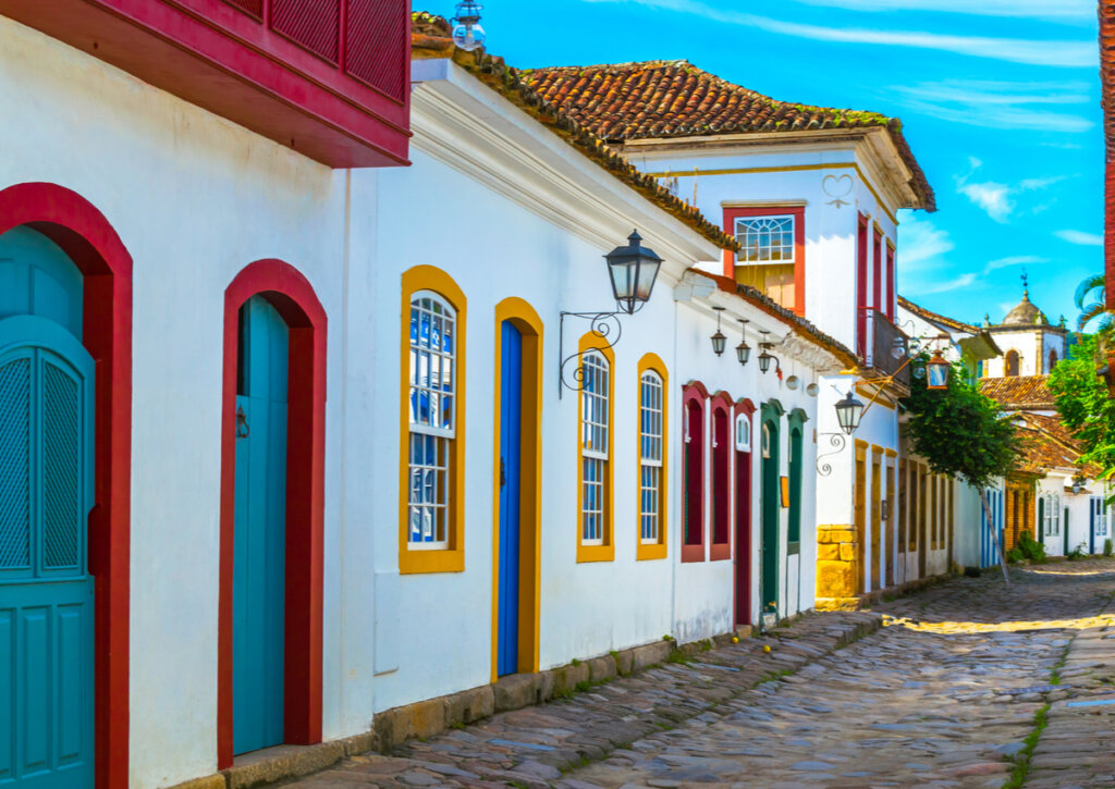 Centro histórico de Paraty, una ciudad poco conocida de Brasil.