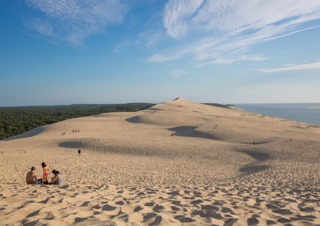 La duna de Pilat, un sitio natural maravilloso de Francia.