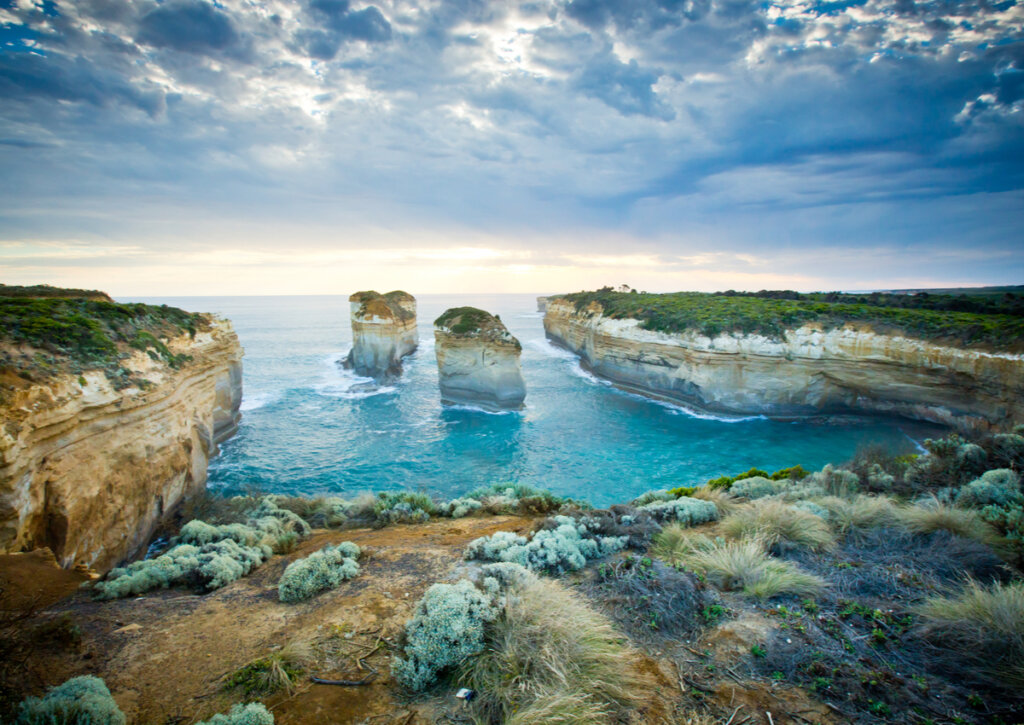 La Garganta Loch Ard, ubicada en el Parque Nacional Port Campbell.