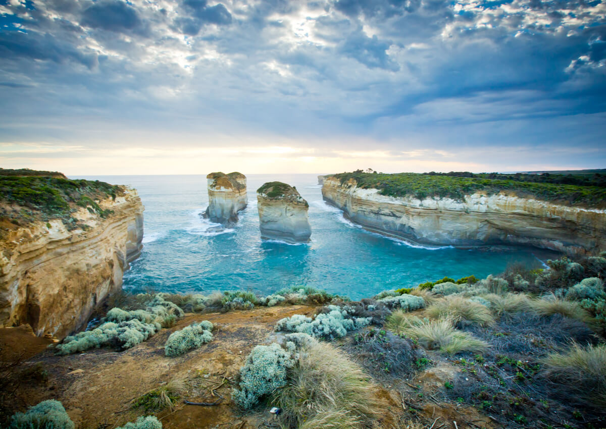 La Garganta Loch Ard, ubicada en el Parque Nacional Port Campbell.