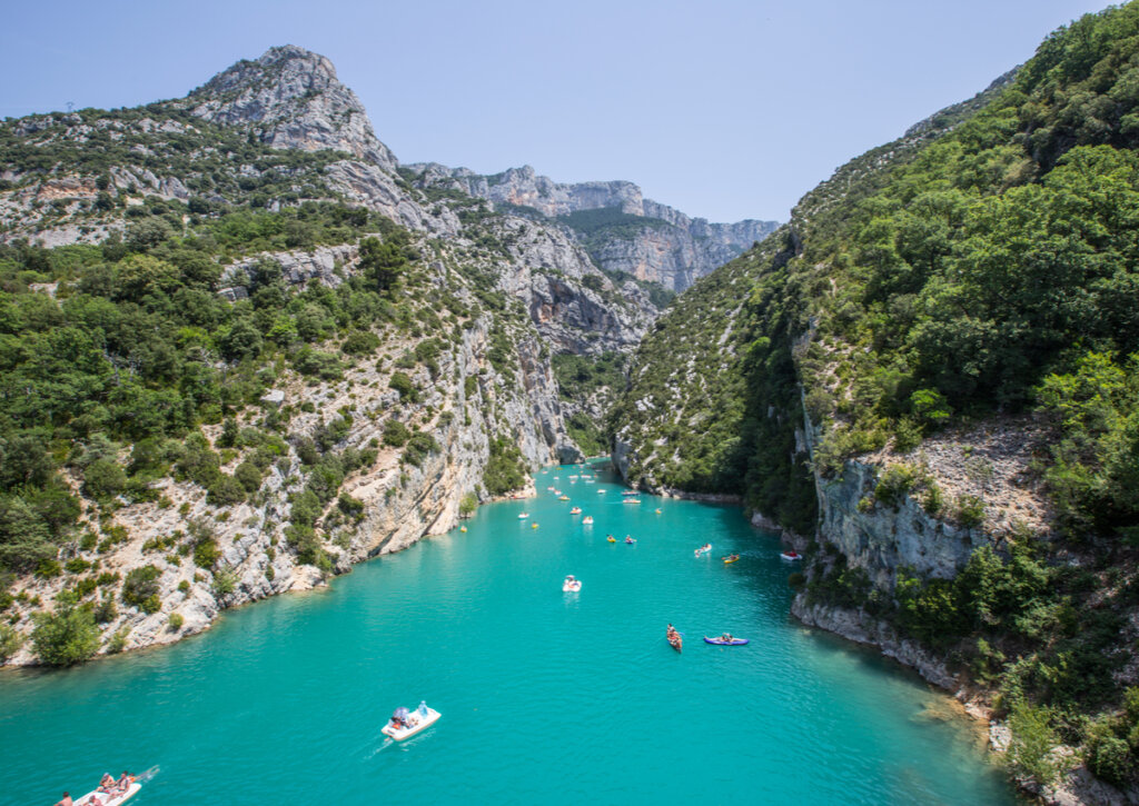 El Lago Saint Croix, perteneciente a las gargantas Verdon.