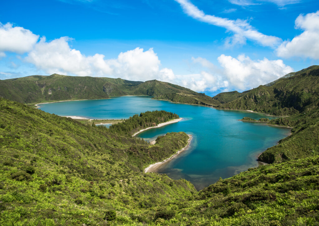 La isla San Miguel, una de las Islas Azores orientales.