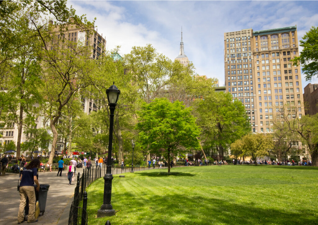 El Madison Square Park, en el corazón de Nueva York.