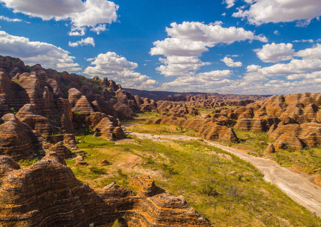 Parque Nacional Purnululu, ubicado en Kimberley, Australia.