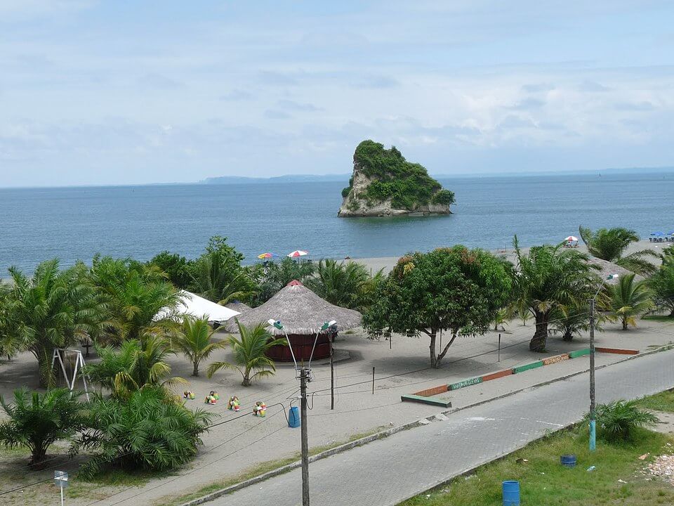 Vista de Playa del Morro, en Nariño