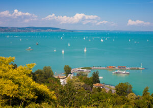 lago Balatón en Hungría.
