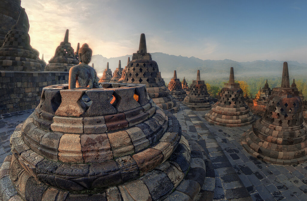 El templo de Borobudur posee una rica historia.