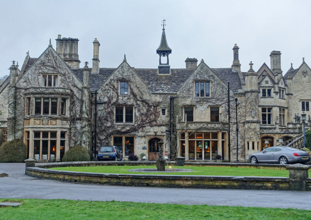 Casa señorial transformada en hotel en Castle Combe.
