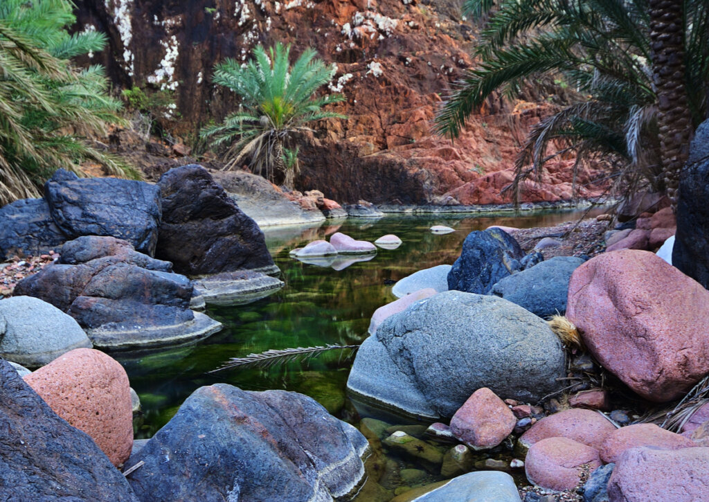 Impresionante cañon en la isla de Socotra, Yemen.