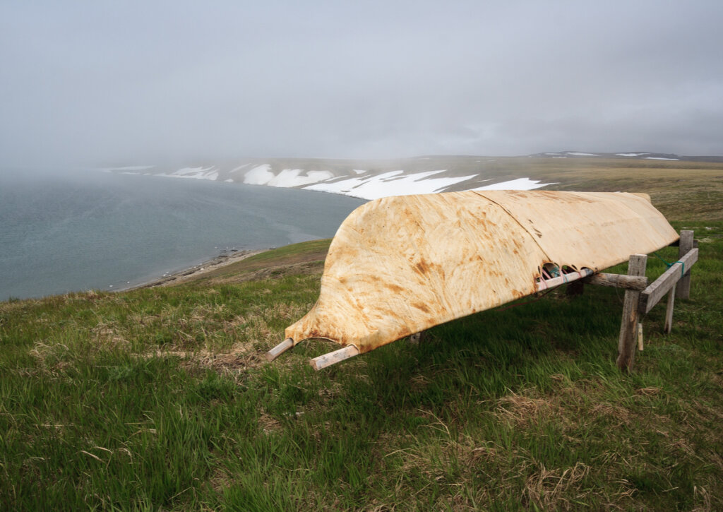 Impresionante paisaje Ártico en las islas Diómedes.