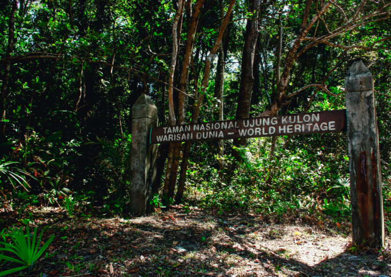 El Parque Nacional de Ujung Kulon en Indonesia