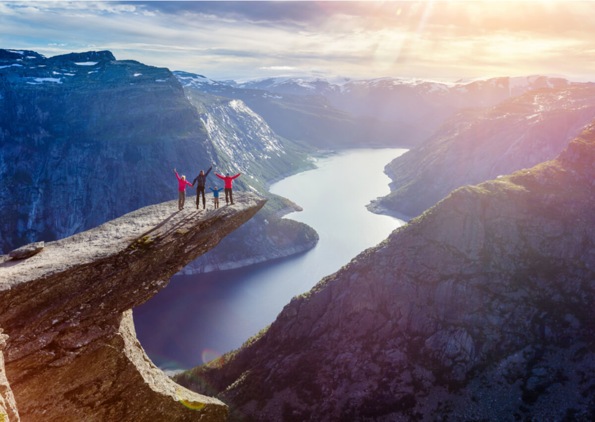 Las montañas de Noruega, lugares realmente mágicos