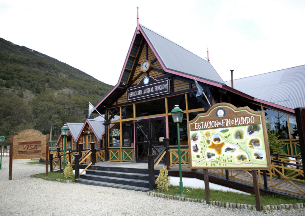 La estación del fin del mundo en Ushuaia, Argentina.