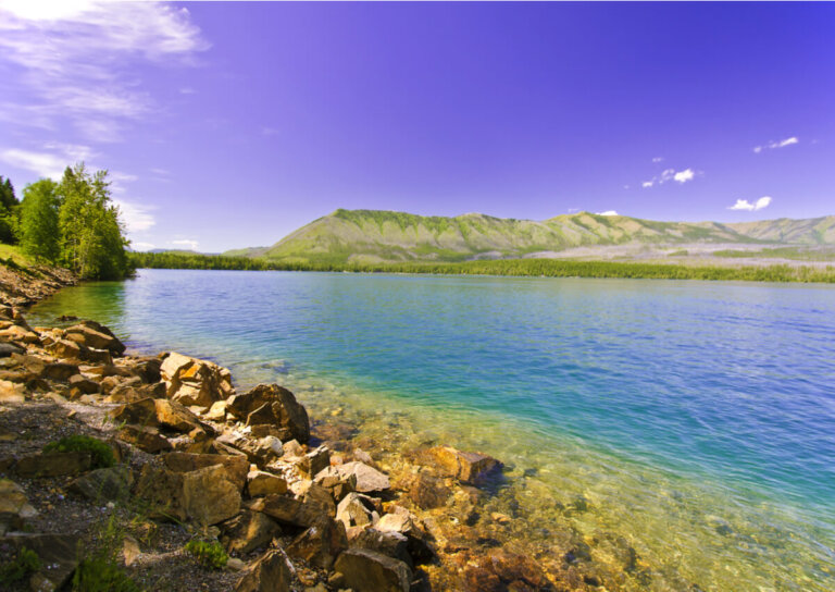 Las aguas cristalinas del lago Flathead, en Montana