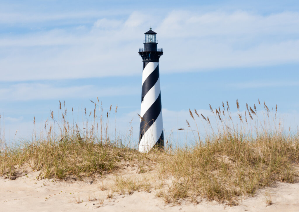 El Cabo Hatteras es uno de los faros más visitados del mundo.