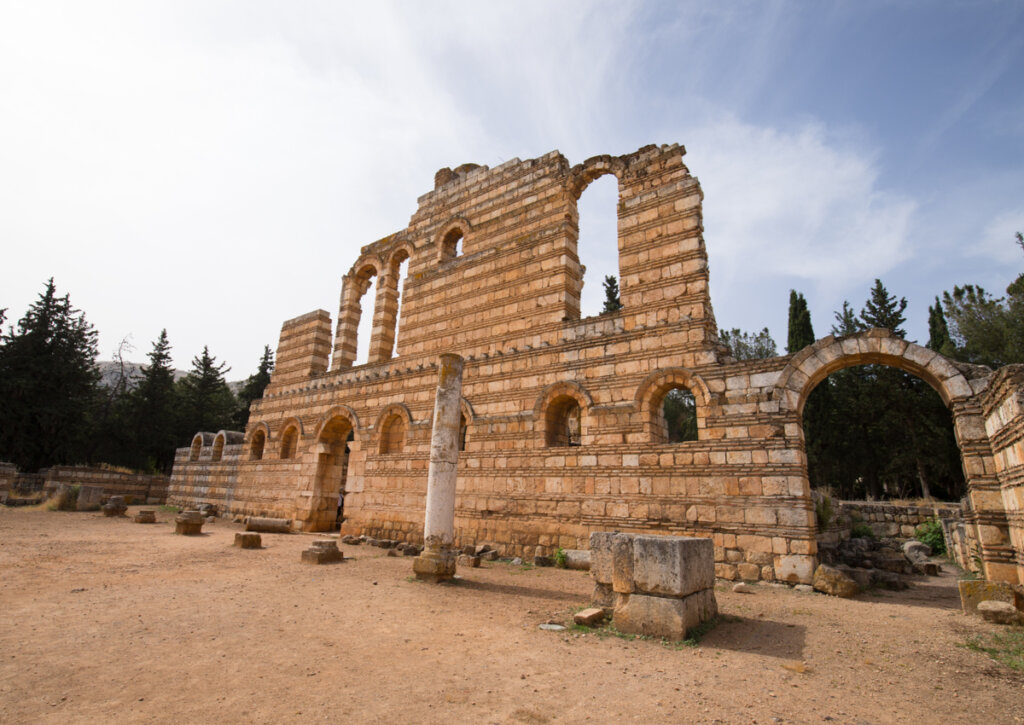 El Gran Palacio era la construcción destacada en Anjar.