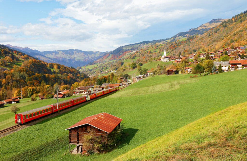 El cantón Grisones en Graubünden es uno de los más bellos de Suiza.