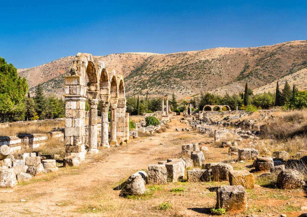 El acceso a la ciudad de Anjar se hacía a través de cuatro puertas.