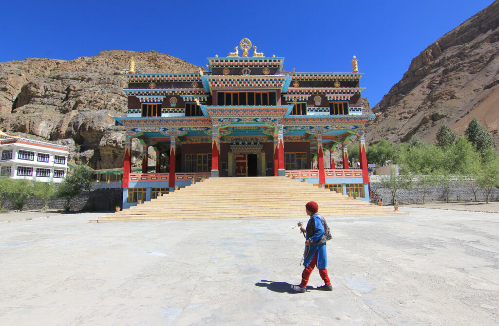 El templo Tangyud Gompa, el monasterio más alto del mundo.