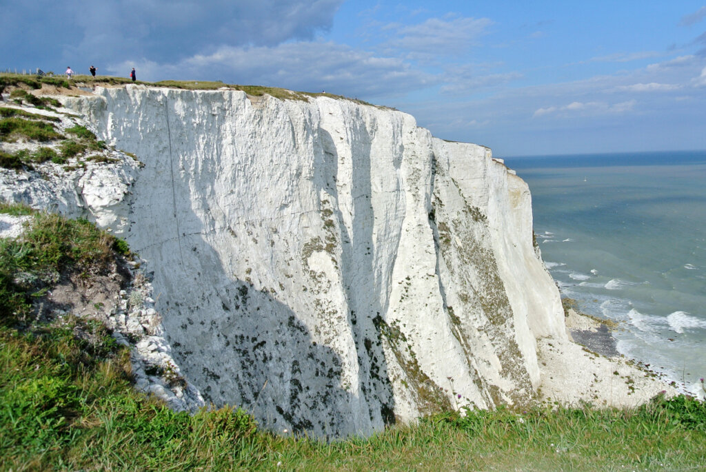 Los acantilados de Dover y su particular color blanco