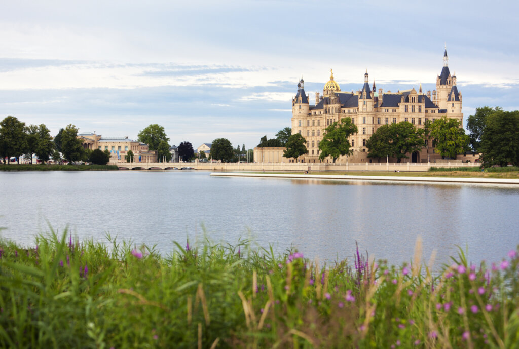 Vista panorámica del Castillo de Schwerin.