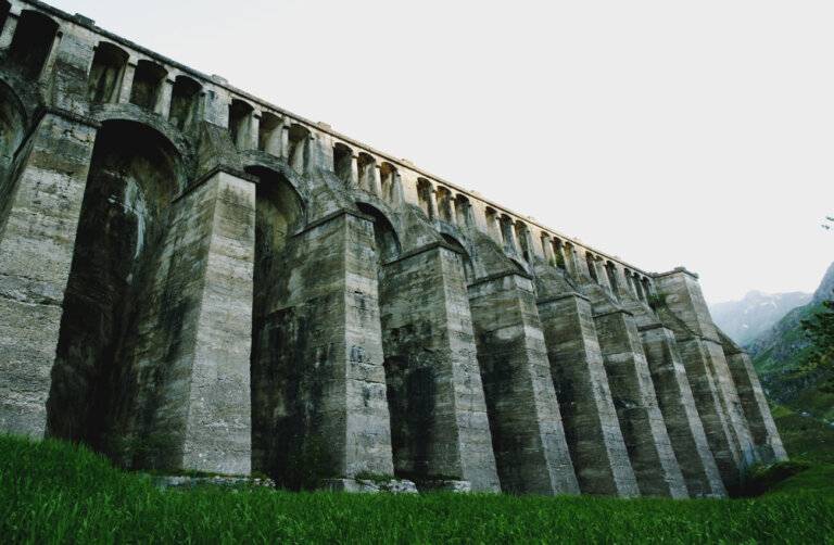 Las ruinas de la presa de Gleno en Lombardía
